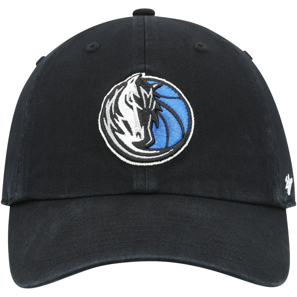  Dallas Mavericks '47 Core Logo Clean Up Adjustable Hat - Black