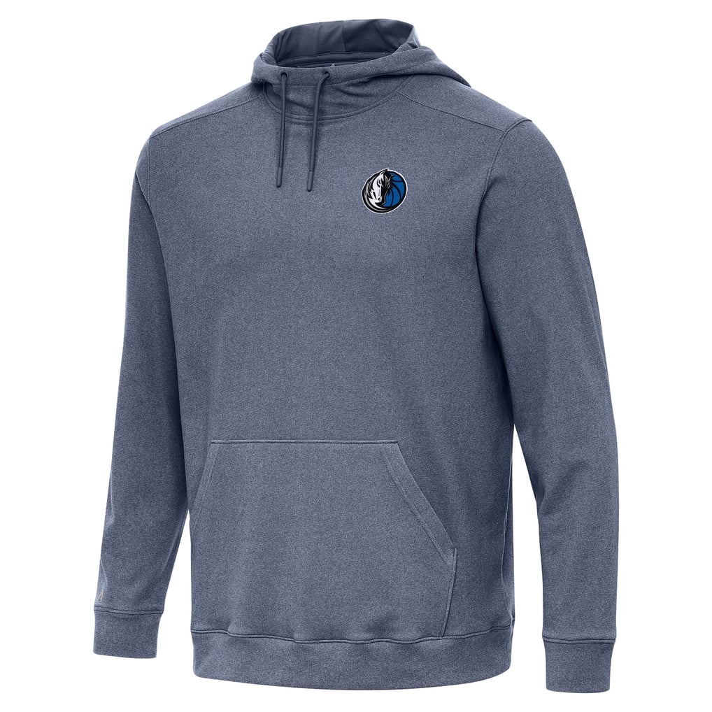 Dallas Mavericks Antigua Cloud Pullover Hoodie - Heather Navy
