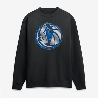 Dallas Mavericks  Metallic Mascot Sweatshirt - Black