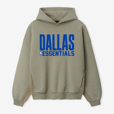 Dallas Mavericks Fear of God 90s Relaxed Hoodie - Heather Gray