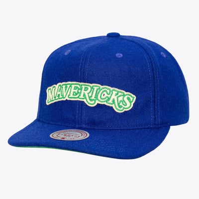 Dallas Mavericks Mitchell & Ness Hardwood Classics Retro Roots Vintage Adjustable Hat - Blue
