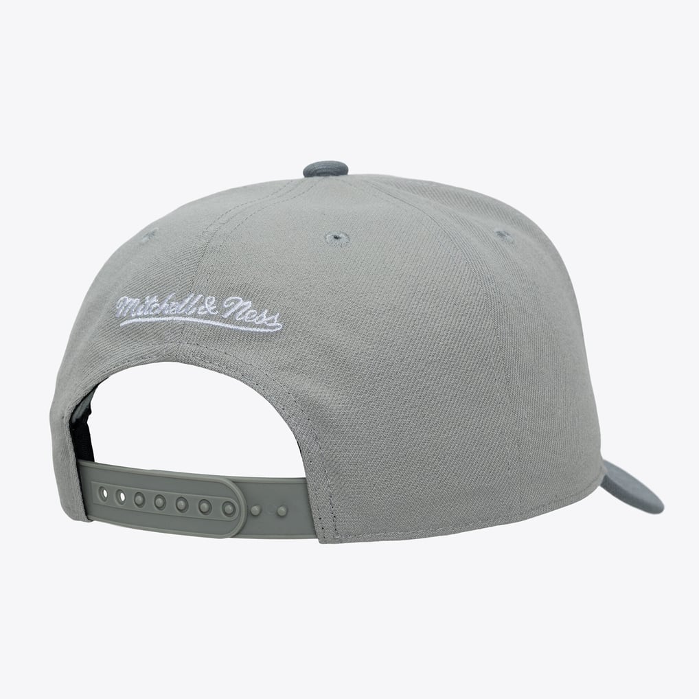 Dallas Mavericks Mitchell & Ness Thunderstorm Head Coach Pro Crown Snapback Hat - Gray
