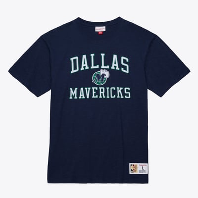  Dallas Mavericks Mitchell & Ness Hardwood Classics Legendary Slub T-Shirt - Navy