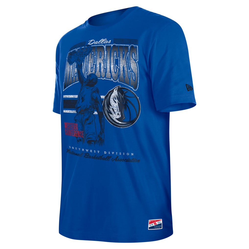Dallas Mavericks New Era Enzyme Wash Oversized T-Shirt - Blue