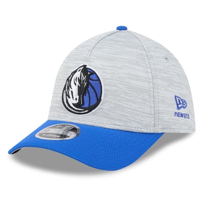  Dallas Mavericks New Era 39THIRTY M-Crown Tech Stretch Hat - Gray