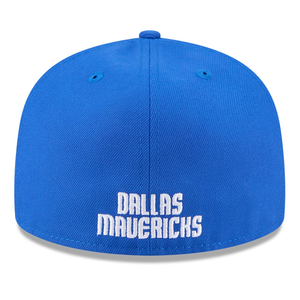  Dallas Mavericks New Era 2025 NBA Tip Off Split Panel 59FIFTY Fitted Hat - White/Blue