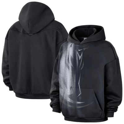 Dallas Mavericks Nike 2026 Standard Issue Practice Icon Fleece Pullover Hoodie - Black