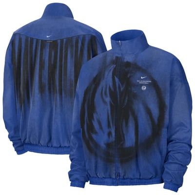 Dallas Mavericks Nike 2026/27 Standard Issue On-Court Game Theater Loud Full-Zip Jacket - Blue