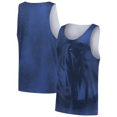 Dallas Mavericks Nike 2026 Standard Issue Practice Icon Mesh Reversible Jersey - Royal/White