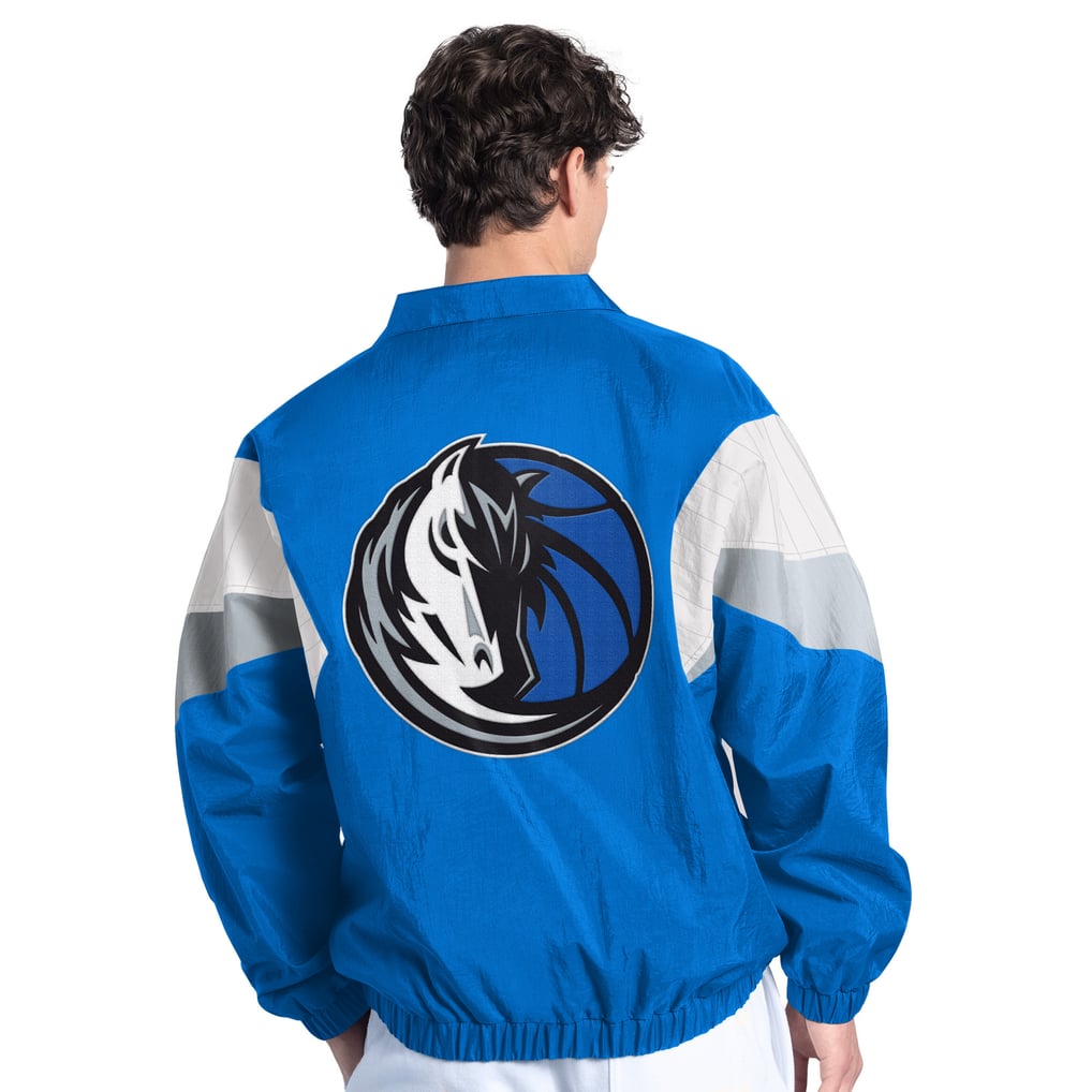 Dallas Mavericks Starter Yard Line Full-Zip Jacket - Blue