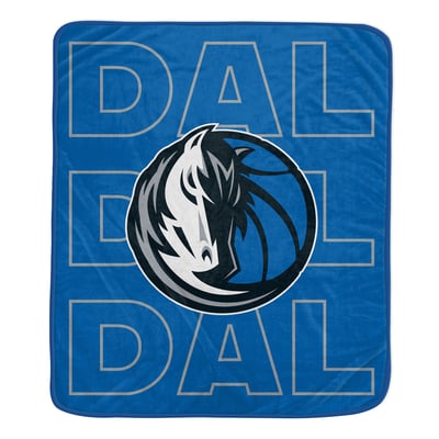  Dallas Mavericks Pegasus 50" x 60" Abbreviation Echo Ultra Soft Blanket