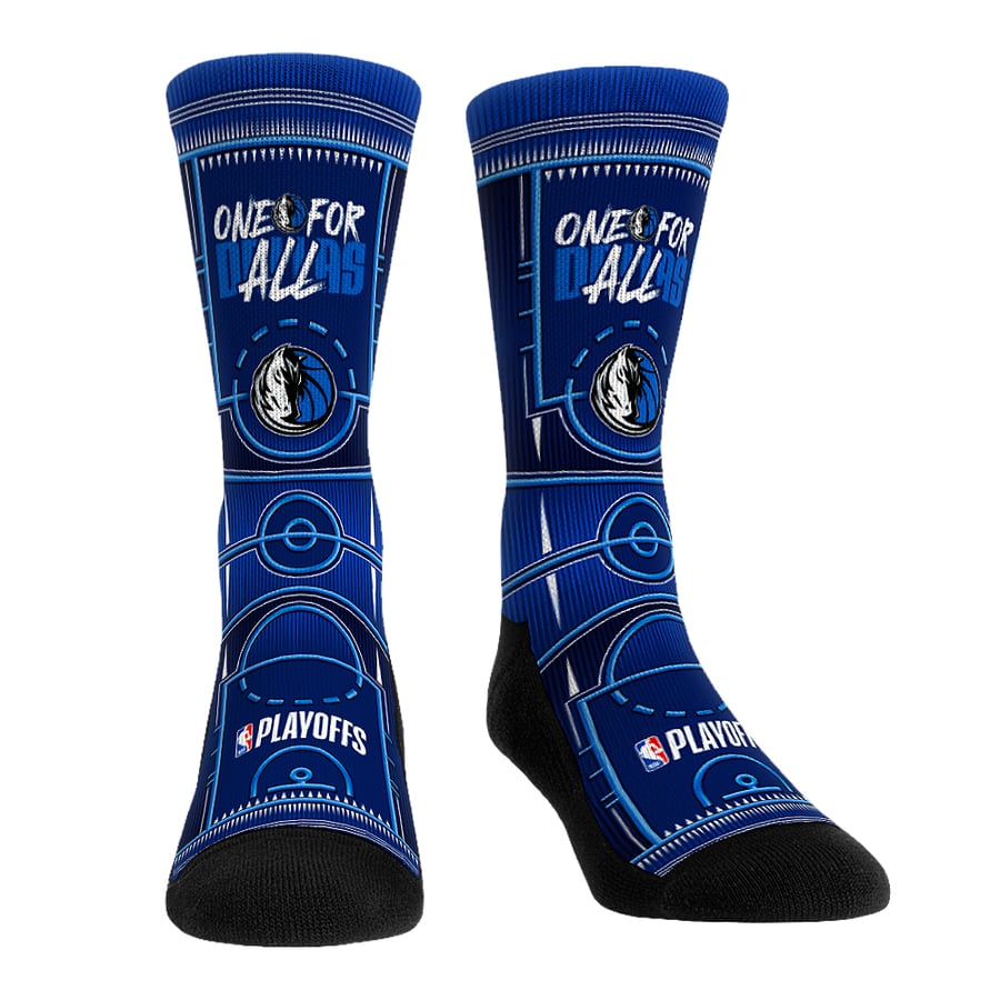 Unisex Adult Dallas Mavericks Rock Em Socks Blue 2024 NBA Playoffs ...