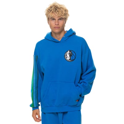 Dallas Mavericks Aviator Nation Unisex Relaxed Tri-Blend Hoodie - Blue