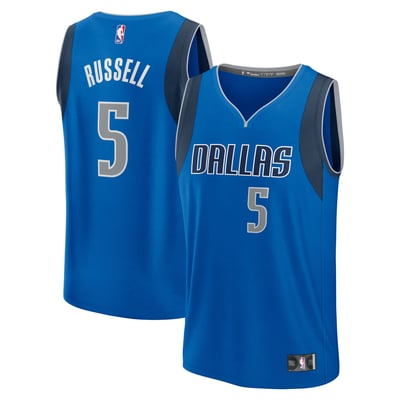 D'Angelo Russell Dallas Mavericks Fanatics Youth Fast Break Replica Player Jersey - Icon Edition - Blue