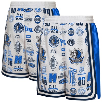 Dallas Mavericks Outerstuff Youth Ball Hog Dazzle Basketball Short - White

