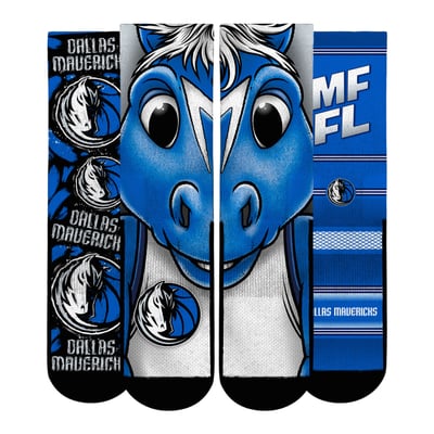  Dallas Mavericks Rock Em Youth Fan Favorites Three-Pack Crew Socks Set - Blue