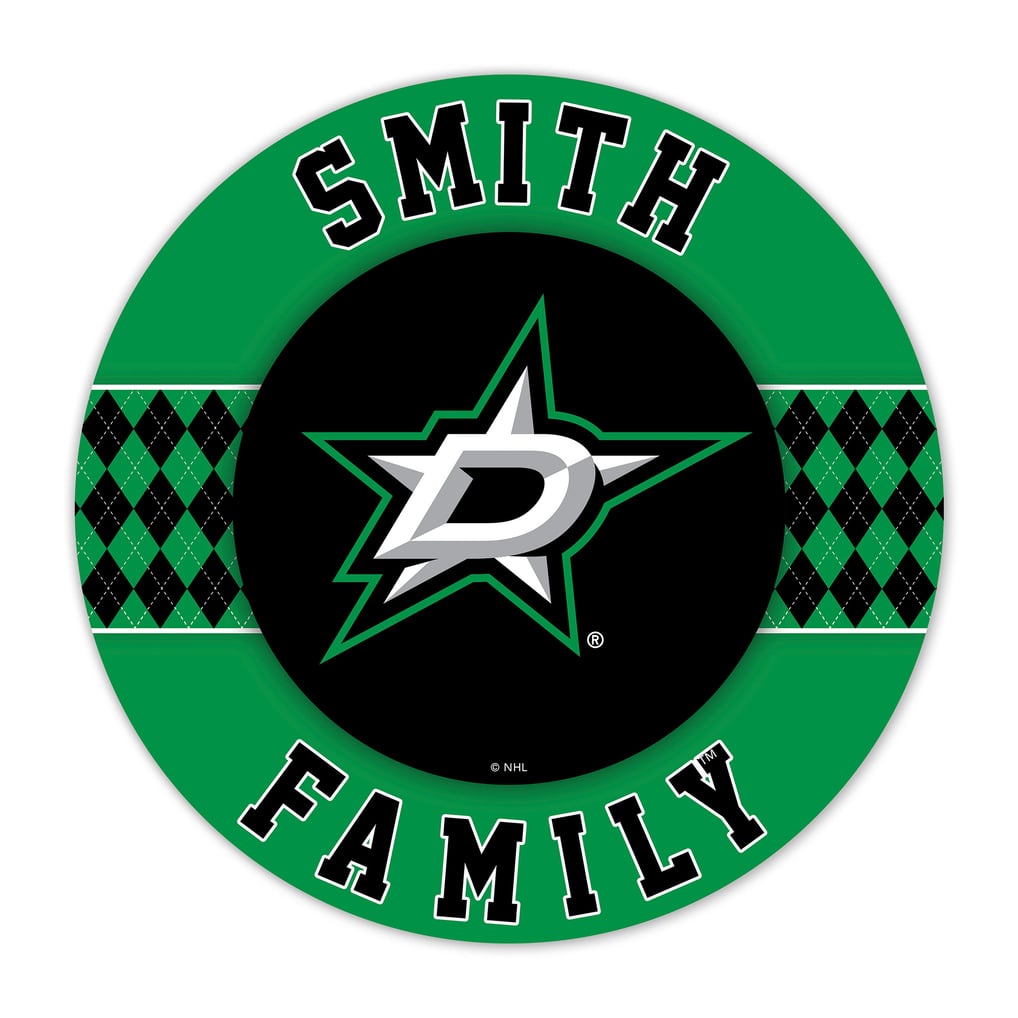 Dallas Stars 16" Personalized Circle Wall Art
