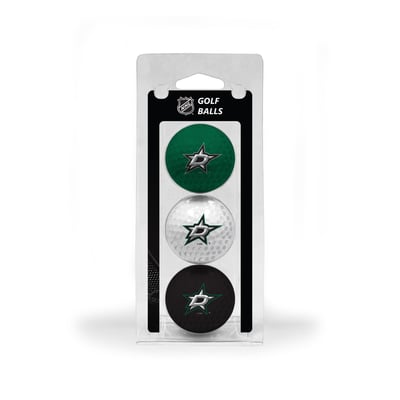 Dallas Stars 3-Pack Multi-Colored Team Golf Ball Set