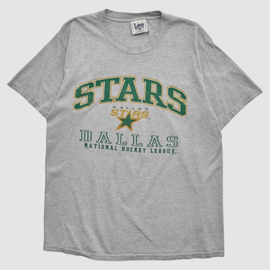 Dallas Stars Lee Apparel 2000s T-shirt - Heather Gray - M by Fanatics Real Vintage