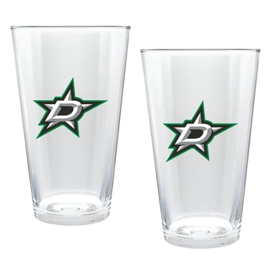 Dallas Stars Two-Piece 16oz. Double Play Pint Glass Set
