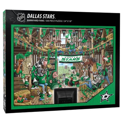 Dallas Stars Fanpoint 18" x 24" Barnyard Fans 500-Piece Puzzle