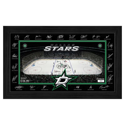 Dallas Stars Highland Mint Limited Edition 2026–27 Facsimile Signature 12" x 20" Rink Framed Photo
