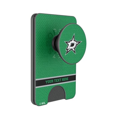 Dallas Stars Keyscaper Personalized Solid PopSockets Magnetic Wallet