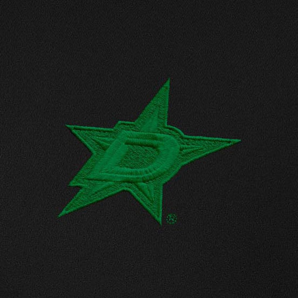  Dallas Stars Antigua St. Patrick Intent Quarter-Zip Pullover Top - Black