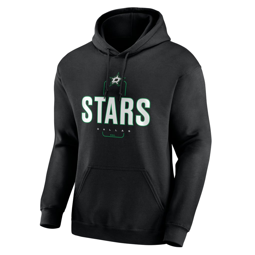 Dallas Stars Personalized Name & Number Midfielder Pullover Hoodie - Black
