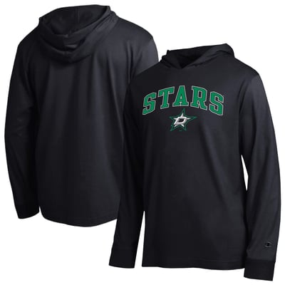 Dallas Stars Champion All-Star Lightweight Hooded Long Sleeve T-Shirt - Black