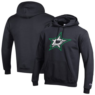 Dallas Stars Champion Primary Logo Pullover Hoodie - Black