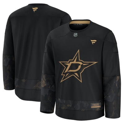  Dallas Stars Fanatics Military Appreciation Practice Jersey - Black
