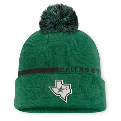Dallas Stars Fanatics Authentic Pro Alternate Cuffed Knit Hat with Pom - Green