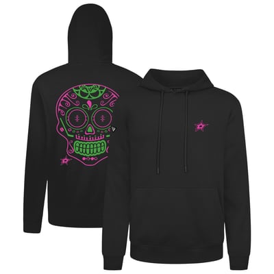 Dallas Stars Levelwear DOTD Sugar Skull Podium Pullover Hoodie - Black

