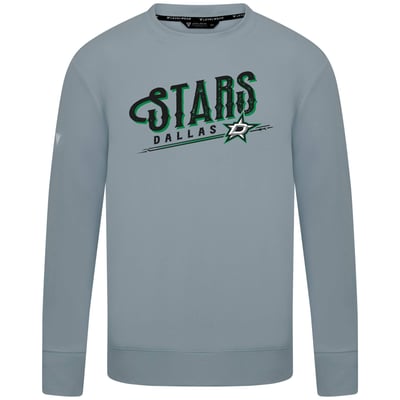  Dallas Stars Levelwear Mandate Longtimer Crew Sweatshirt - Gray