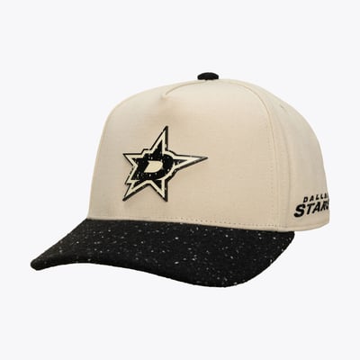 Dallas Stars Mitchell & Ness Cookies & Cream Pro Pinch Snapback Hat - Cream/Black