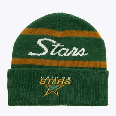 Dallas Stars Mitchell & Ness Head Coach Cuffed Knit Hat - Kelly Green