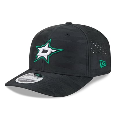 Dallas Stars New Era Camo 9SEVENTY Perforated Adjustable Hat - Black