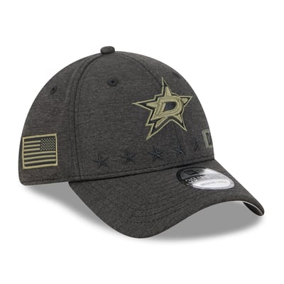 Dallas Stars New Era Stealth Mode Flex 39Thirty Stretch Hat - Black