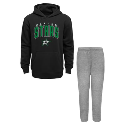 Dallas Stars Outerstuff Toddler Step By Step Hoodie & Pants Set - Black/Gray