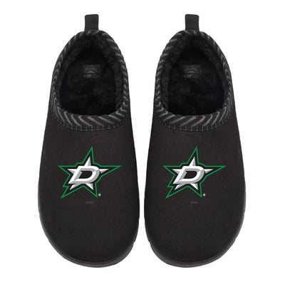 Dallas Stars ISlide Unisex Primary Logo Mission Slipper - Black
