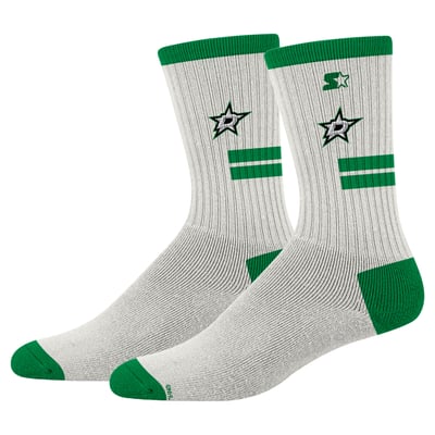  Dallas Stars PRO Compression Unisex Premiere Cushioned Crew Socks - Cream