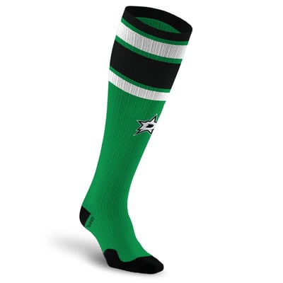 Dallas Stars PRO Compression Unisex  Classic Stripe Over-the-Calf Compression Socks