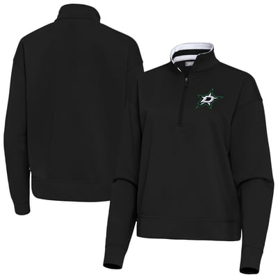 Dallas Stars Antigua Women's Goddess Half-Zip Pullover - Black