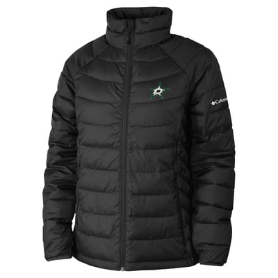  Dallas Stars Columbia Women's Omni-Heat Powder Lite II Raglan Full-Zip Jacket - Black
