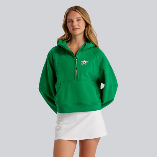Dallas Stars lululemon Women's Scuba Oversized Half-Zip Hoodie - Gully Green