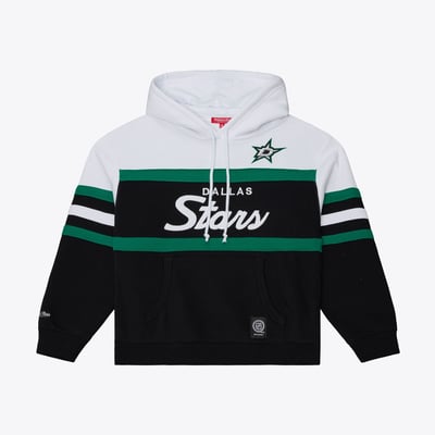  Dallas Stars Mitchell & Ness Women's Head Coach Hoodie - White/Black