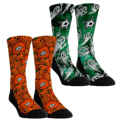  Dallas Stars Rock Em Youth Halloween Crew Socks 2-Pack Set - Orange