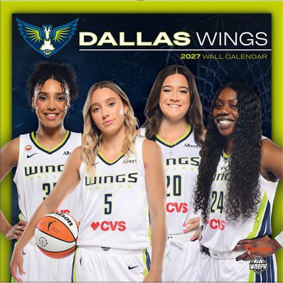 Dallas Wings 2027 12” x 12” Team Wall Calendar