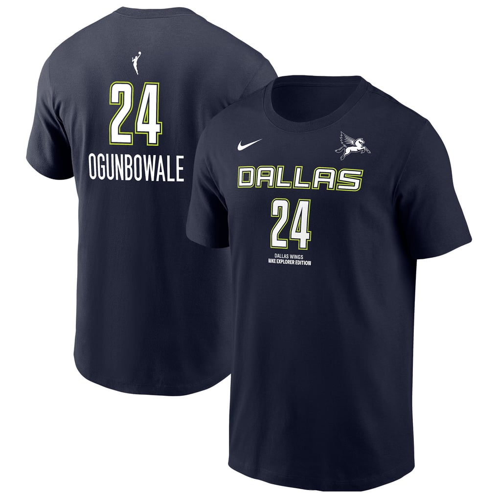 Arike Ogunbowale Dallas Wings Nike Explorer Edition Name & Number T-Shirt - Navy